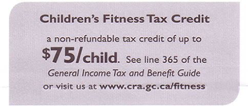 Children's Fitness Tax Credit